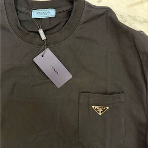 Prada Men's black Pocket Tee
